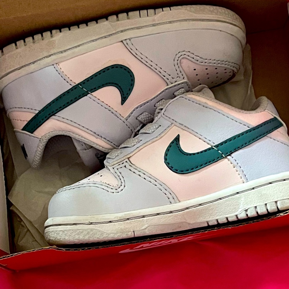 Nike kids dunks size 5c.